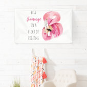 Moderne exotisch rosa Aquarellfärbung mit Zitat Banner (Insitu)