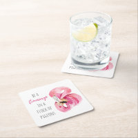 Moderne exotisch rosa Aquarellfärbung mit Zitat