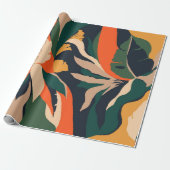 Moderne exotische Dschungel-Pflanze illustrieren M Geschenkpapier (Ungerollt)