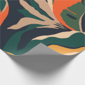 Moderne exotische Dschungel-Pflanze illustrieren M Geschenkpapier (Ecke)