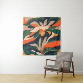 Moderne exotische Dschungel-Pflanze illustrieren M Wandteppich (Beispiel (Horizontal))