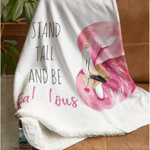 Moderne exotische Flamingos stehen hoch und sind f Sherpadecke