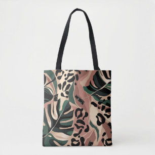 Moderne exotische Muster mit Leopardenhaut. kreati Tasche