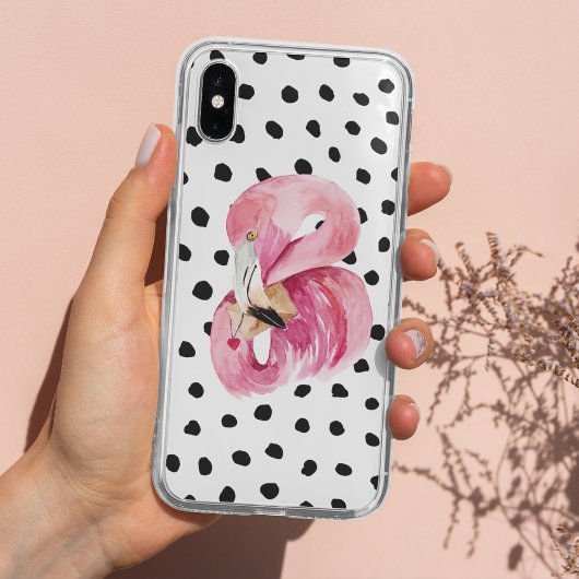 Moderne exotische rosa Aquarellfarben Flamingo & D Case-Mate iPhone Hülle