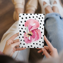 Moderne exotische rosa Aquarellfarben Flamingo & D