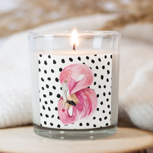 Moderne exotische rosa Aquarellfarben Flamingo & D Quadratischer Aufkleber