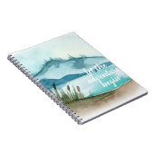 Moderne exotische Rosa Flamingo Wasserfarbe Notizblock (Rechte Seite)