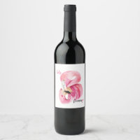 Moderne exotische Rosa Flamingo Wasserfarbe