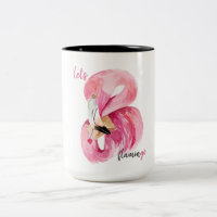 Moderne exotische Rosa Flamingo Wasserfarbe