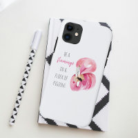Moderne exotische rosa Wasserfarbe Flamingo mit Zi