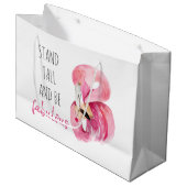 Moderne exotische Stand groß und sein fabelhaft Fl Große Geschenktüte (Vorderseite Schrägansicht)