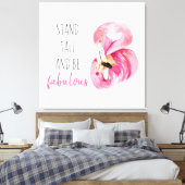 Moderne exotische Stand groß und sein fabelhaft Fl Leinwanddruck (Insitu (Schlafzimmer))