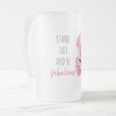 Moderne exotische Stand groß und sein fabelhaft Fl Mattglas Bierglas (Vorderseite Links)