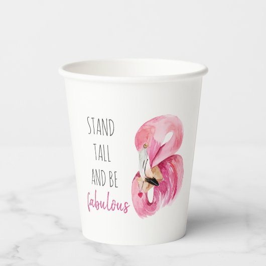 Moderne exotische Stand groß und sein fabelhaft Fl Pappbecher (Rückseite)