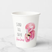 Moderne exotische Stand groß und sein fabelhaft Fl Pappbecher (Vorderseite)