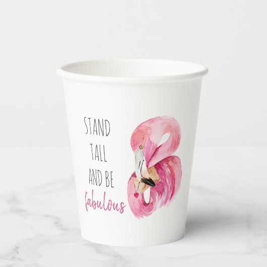 Moderne exotische Stand groß und sein fabelhaft Fl Pappbecher (Vorderseite)