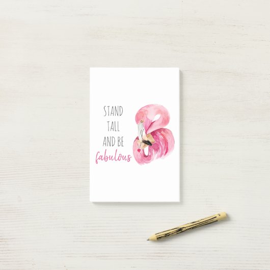 Moderne exotische Stand groß und sein fabelhaft Fl Post-it Klebezettel (Auf Schreibtisch)