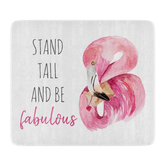 Moderne exotische Stand groß und sein fabelhaft Fl Schneidebrett (Vorderseite)