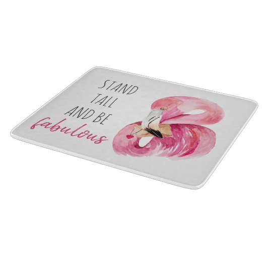 Moderne exotische Stand groß und sein fabelhaft Fl Schneidebrett (Ecke)