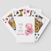 Moderne exotische Stand groß und sein fabelhaft Fl Spielkarten (Rückseite)