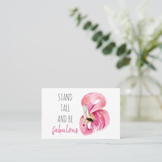 Moderne exotische Stand groß und sein fabelhaft Fl Visitenkarte (Stehend Vorderseite)