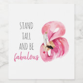 Moderne exotische Stand groß und sein fabelhaft Fl Weinetikett (Einzelnes Label)