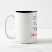 Moderne exotische Stand groß und sein fabelhaft Fl Zweifarbige Tasse (Links)