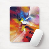 Moderne expressionistische Abstrakte Malerei Trend Mousepad (Mit Mouse)