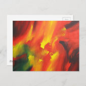 Moderne expressionistische Abstrakte Malvorlage Postkarte (Vorne/Hinten)