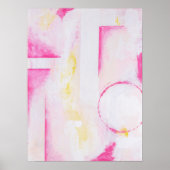 Moderne expressive geometrische abstrakte Malerei Poster (Vorne)