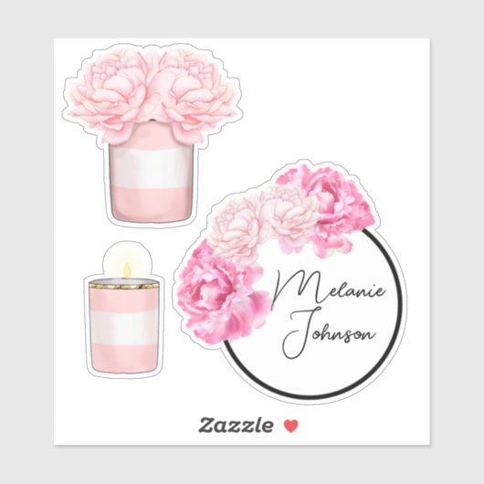 Moderne, Extravagante, Girl Niedliche Streifen Aufkleber (Blatt)