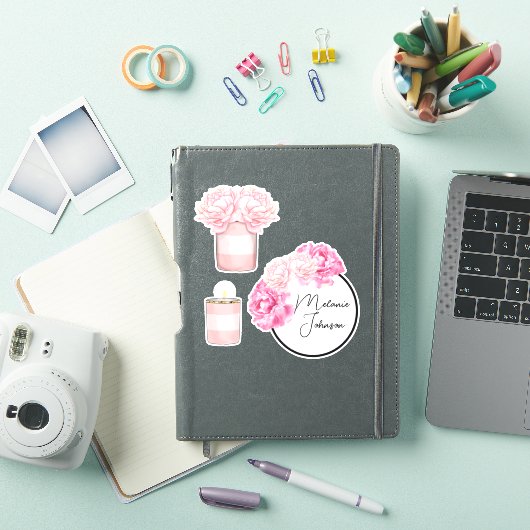 Moderne, Extravagante, Girl Niedliche Streifen Aufkleber (iPad Hülle)