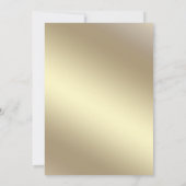 Moderne extravagante Goldschrift süß 16 Einladung (Rückseite)