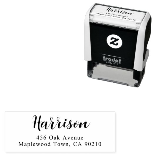 Moderne Extravagante Skriptkalligrafie Einfach Permastempel (Beispiel)