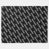 Moderne Extravaganz Sie nennen es Personalisiert s Fleecedecke (Vorderseite (Horizontal))