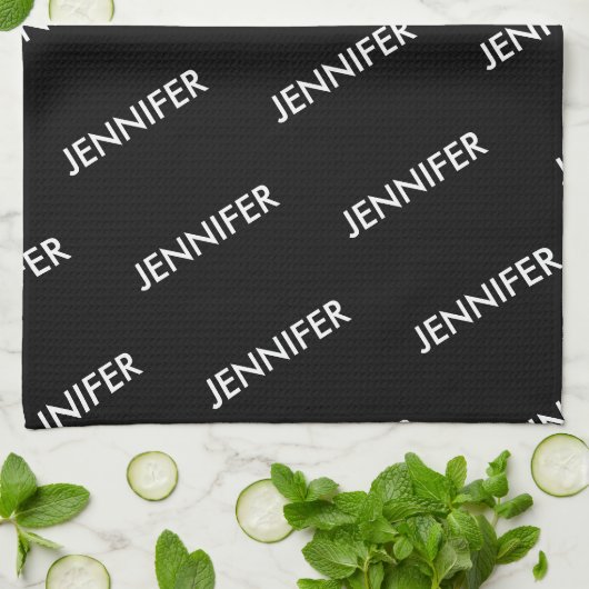 Moderne Extravaganz Sie nennen es Personalisiert s Geschirrtuch (Gefaltet)