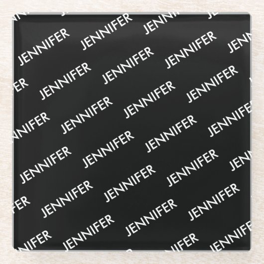 Moderne Extravaganz Sie nennen es Personalisiert s Glasuntersetzer (Vorderseite)