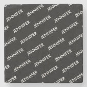 Moderne Extravaganz Sie nennen es Personalisiert s Steinuntersetzer (Vorderseite)