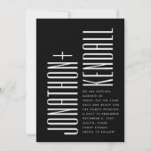 Moderne, extrem einfache Foto bearbeitbare Namen H Save The Date (Rückseite)