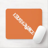 Moderne Exuberance Orange Bold Graffiti Typografie Mousepad (Mit Mouse)