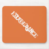 Moderne Exuberance Orange Bold Graffiti Typografie Mousepad (Vorne)