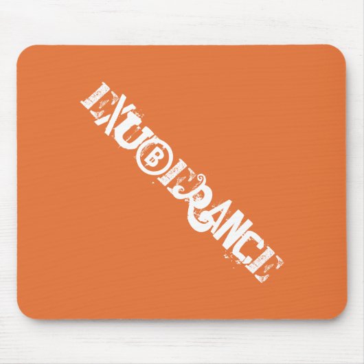 Moderne Exuberance Orange Bold Graffiti Typografie Mousepad (Vorne)