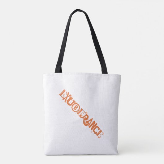 Moderne Exuberance Orange Bold Graffiti Typografie Tasche (Rückseite)