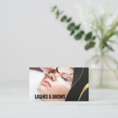 Moderne Eyelash Beauty Makeuty Artist Lash Extensi Visitenkarte (Stehend Vorderseite)