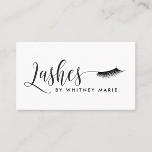 Moderne Eyelash-Erweiterungen Visitenkarte