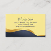 Moderne Eyelash Extension Beauty Makeup Artist Las Visitenkarte (Rückseite)