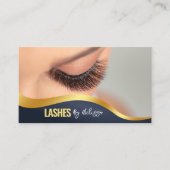 Moderne Eyelash Extension Beauty Makeup Artist Las Visitenkarte (Vorderseite)