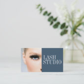 Moderne Eyelash Extensions Aästhetikerkarte Visitenkarte (Stehend Vorderseite)
