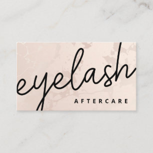 Moderne Eyelash-Extensions Lash-Lift Nachsorge Visitenkarte