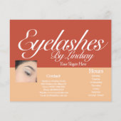 Moderne Eyelash Services Earthy Session Broschüre (Hinten)